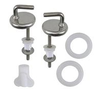 Cubiertas de tuberías Pernos for asiento de inodoro, repuesto de bisagra de acero inoxidable con tornillo de montaje, accesorios de placa de cubierta, 2/4 Uds.(4pcs)