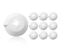 Cubiertas de tubo de radiador blancas para tubos de 15 a 29 mm de diámetro, juego de 10 piezas para ocultar fontanería con el mínimo esfuerzo