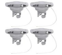 Cubiertas de Válvula Profesionales para Kayak y Paddle Board, 4 Piezas | Plástico PVC Resistente al Desgaste, Diseño de 8 Orificios Cordón, Instalación sin Herramientas