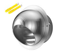 Cubiertas de ventilación impermeables con persianas de rejilla inclinables para cocina, dormitorio, baño y oficina, rejillas de ventilación de 160 mm