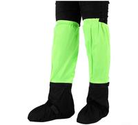 Cubiertas de zapatos a prueba de arena del desierto de cobertura completa para senderismo, deportes al aire libre, hechas de fibra de poliéster para una protección fiable de pies y piernas (L verde)