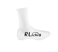 Cubiertas De Zapatos De Bicicleta para Hombres Mujeres (9 Color), Zapatillas De Ciclismo De Silicona Cubre Zapatos De Bicicleta A Prueba De Viento A Prueba De Viento,Blanco,M