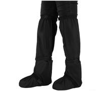 Cubiertas de zapatos de cobertura completa a prueba de arena del desierto para senderismo, deportes al aire libre, hechas de fibra de poliéster para una protección fiable de pies y piernas (XS negro)