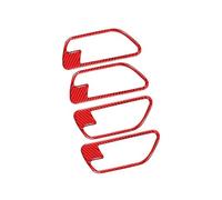 Cubiertas Decorativas Interiores Para Manijas De Puertas Para Serie 3 GT F30 F34 2013-2018 IENQBVL(Red carbon fiber)