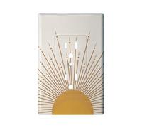 Cubiertas decorativas para interruptores de luz, placa de pared dúplex única de 7 bandas, placa frontal eléctrica