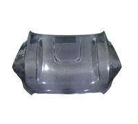 Cubiertas del capó del motor delantero sin pintar FRP de fibra de carbono Q7, Compatible con el kit de carrocería del coche Audi Q7 2010(Carbon fibe)