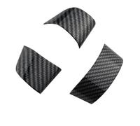 Cubiertas del Volante, MKVAXR 3 Piezas de Fibra de Carbono for la Cubierta del Panel del Volante del Coche, embellecedor Adhesivo Decorativo for Ford, for Focus, 2 MK 2 2005-2011, Accesorios