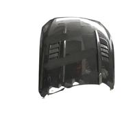 Cubiertas delanteras de fibra de carbono Parachoques capó del motor Decoración del capó Adornos Compatible con Ford Mustang Coupe Convertible 2 puertas 2015-2017