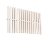 Cubiertas duraderas para desagüe de piscina, paquete de 6 rejillas de desbordamiento de 20 x 100 cm para piscinas elevadas, patios y duchas, soluciones de drenaje premium para cubiertas seguras y