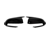 Cubiertas Espejo Puerta Para Hyundai Para Kona 2018-2023 Cubierta Retrovisor Lateral Tapa Carcasa Puerta Exterior Moldura Adhesiva ABS Carbono Fundas Espejo(Gloss Black)
