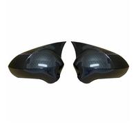 Cubiertas Espejo Puerta Tapas Espejo Retrovisor Lral Repuesto Aspecto De Carbono Negro Para Seat Leon MK2 1P Ibiza MK4 6J Exeo 3R 2008-2017 Fundas Espejo(Carbon Look-Add on)