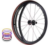 Cubiertas for llantas de empuje for sillas de ruedas, empuñaduras antideslizantes for llantas de empuje for sillas de ruedas, 1 par de fundas de silicona for llantas de empuje for sillas de ruedas, fo