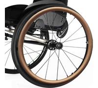 Cubiertas for llantas de silla de ruedas,funda de silicona rueda trasera deportiva de 4/22pulgadas,1par de cubiertas antideslizantes resistentes al desgaste,fáciles de instalar,que mejoran el agarre(B