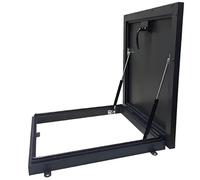 Cubiertas galvanizadas para tragaluces de sótano con marcos de aluminio,Puertas de acceso para tragaluces resistentes y antirrobo con manijas con cerradura,Tragaluces de techo comerciales(55*85cm/21.7