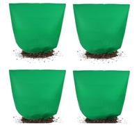 Cubiertas gruesas no tejidas contra heladas para plantas, 39.4 x 39.4 pulgadas para protección contra el frío en invierno, paquete de 4, verde/blanco (verde)