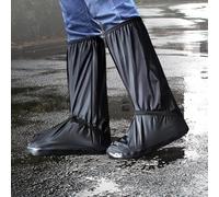 Cubiertas impermeables de PVC para zapatos para ciclismo y motocicleta, equipo de protección contra la lluvia confiable (XXL+impermeable)
