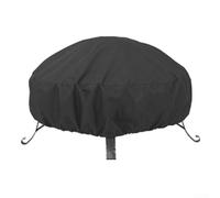 Cubiertas impermeables para calentador de jardín y patio, cubierta redonda para cuenco de fuego, material Oxford 210D a prueba de desgarros, diseño resistente al viento para uso durante todo el año