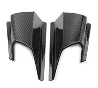 Cubiertas Laterales 1 Par De Alerones Laterales Motocicleta Abs para Adv150 para ADV 150 2019 2020 Alerón Aleta Viento Cubierta Carenado Frontal(Mirada de Fibra de Carbono)