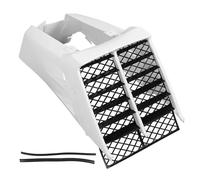 Cubiertas Laterales del Tanque de Gas de Sunicon, Cubierta del radiador la Parrilla con Estilo Protector Elegante para Banshee 350 YFZ350 YFZ350LE YFZ350SE White ABS de plástico 2