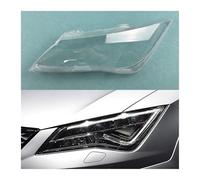 Cubiertas Lentes Faros Coche para Seat para Leon 2013 2014 2015 2016-2018 Pantalla Transparente Carcasa Faro Delantero Cubierta Faro Lente Piezas Repuesto(Izquierda)