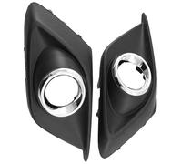 Cubiertas Luz Antiniebla Para Mazda 3 Axela 2014-2016 BKD150C11 BKD150C21 Parachoques Delantero Coche Luz Antiniebla Lámpara Rejilla Cubierta Capó Protector(Chrome Hole)