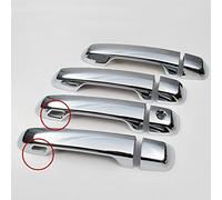 Cubiertas Manija Puerta Exterior Coche Para Land Cruiser Prado 150 2010-2019 LC150 J150 Todos Los Modelos 4 Puertas Estilo Cubierta Manija Puerta Coche Negro Brillante(Silver 2 sensor)