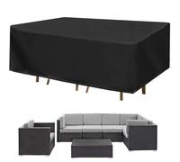 Cubiertas Muebles Funda for mesa rectangular grande de varios tamaños, duradera, for muebles jardín, con protección , adecuada for uso en exteriores para exterior(Silver,70X70X70)