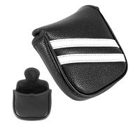 Cubiertas negras para cabeza de putter, cubierta para cabeza de palo de golf, mazo de golf, fundas cuadradas para putter, cubiertas magnéticas de piel sintética, para putters Odyssey