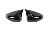 Cubiertas para Automóviles Para Ford Fiesta 7 VII MK7 Carbon Fiber | 2010-2017 Bright Black Side Rearview Fibra de carbono Cubierta de espejo retrovisor(Carbon fiber pattern)