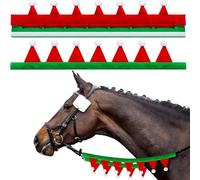 Cubiertas para caballos, accesorios de fieltro navideño, cubiertas de sombrero de Papá Noel con diseño de 2 piezas, funda pura para decoración de costumbres, decoración de ribete de fieltro, fácil