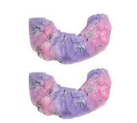 Cubiertas para cuchillas de patinaje sobre hielo con fibra suave y absorbente para cuchillas de patinaje de hockey contra daños por humedad y arañazos durante el almacenamiento y el viaje (rosa morado