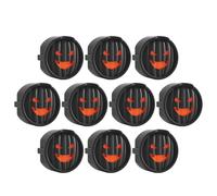 Cubiertas para enchufes,Cubiertas para enchufes eléctricos - 10X Tapa de salida de sonrisa fantasma - Protector de enchufes de seguridad para el hogar, protectores de tomas de corriente a prueba de ni