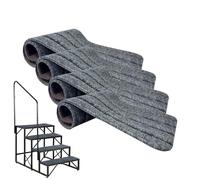 Cubiertas para escalones de autocaravana - Cubiertas para escalones de remolque | Alfombra para gravar para remolque, 4 piezas Alfombra antideslizante resistente a las manchas para autocaravana para