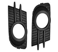 Cubiertas Para Faros Antiniebla Compatible Con VW Para Tiguan EU 2012-2018 2 Piezas Rejilla Parachoques Delantero Izquierdo Derecho Luz Antiniebla Parrilla Cubierta Marco Lámpara(Black)