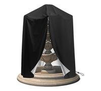 Cubiertas para fuentes para exteriores, cubiertas para la vida al aire libre, protección a prueba de viento con cordón ajustable para clima frío, almacenamiento estacional, para el período de frío del