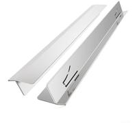 Cubiertas para huecos de estufa de acero inoxidable, longitud ajustable, diseñadas para sellar huecos entre la estufa y la encimera derrames de alimentos y (plateado)