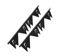 Cubiertas para huecos de estufa de acero inoxidable, paquete de 2 unidades, kit de ajuste ajustable para relleno de huecos resistente al calor entre horno y encimera, evita desechos y derrames, fácil