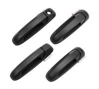 Cubiertas para manija de puerta, color negro brillante, compatible con Dodge Ram 1500 2500 3500 2002 2003 2004 2005 2006 2007 2008 2009 OE 55275948AB lado derecho del pasajero, color negro