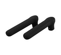 Cubiertas para manija de puerta, cubierta protectora de silicona para manija de puerta de seguridad para bebés, protección del hogar de los niños, antiestática, 2 unidades (negro)