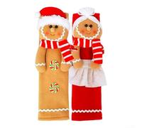 Cubiertas para manijas de refrigerador y electrodomésticos de cocina con diseño temático navideño para proteger las asas de la suciedad y las huellas dactilares en la temporada de vacaciones (J-JY 118