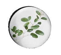 Cubiertas para neumáticos de ramita verde natural blanca, impermeable, anti UV, cubierta de neumático de 28 pulgadas, cubiertas de rueda de un solo eje para caravana, camión, SUV, remolque, universal