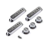 Cubiertas para pastilla de guitarra eléctrica con perilla de control de tono, cubiertas de pastilla de bobina única, 1 volúmenes, 2 perillas de tono, punta de interruptores