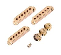 Cubiertas para pastillas de guitarra eléctrica con perilla de control de tono, cubiertas de pastilla de bobina única, 1 volúmenes, 2 perillas de tono, punta de interruptores