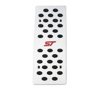 Cubiertas para pedales de coche de acero inoxidable para Focus 2 MK2 RS ST 2005-2011, almohadillas para reposapiés de pedal de freno de gas de embrague (tamaño: AT sin reposo) (pedal de reposo)