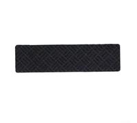 Cubiertas para peldaños de escalera de 15.75 x 7.87 pulgadas de poliéster para interiores con borde protector para un movimiento más seguro por perros para ancianos y niños (diamante negro)