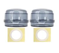 Cubiertas para perilla de estufa de gas, protector a prueba de niños para el hogar y la cocina, 2 unidades (negro rayo)