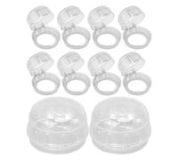 Cubiertas para perillas de estufa a prueba de niños, cerraduras de estufa a prueba de niños, 10 tapones de seguridad para estufas de bebé, cubiertas de seguridad para perillas, protector de estufa de