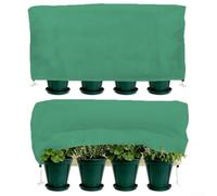Cubiertas para plantas diseñadas para protección contra heladas de invierno en plantas en maceta, lo que permite el flujo de aire y humedad para un crecimiento saludable (126 x 61 x 50 cm)