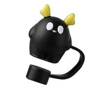 Cubiertas para popote, tapas reutilizables con puntas de popote, bonitos accesorios de silicona a prueba de polvo, tapones reutilizables para vasos, cubierta de popote de 10 mm