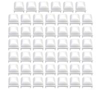 Cubiertas para postes de valla de piscina de polipropileno diseñadas para adaptarse a postes huecos cuadrados de 1 5 pulgadas, adecuadas para su uso alrededor de piscinas sobre el suelo (48 piezas)